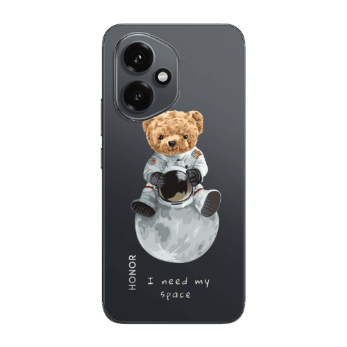 Honor Magic 400 Bear in space Transparent Silicone TPU Θήκη